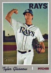 2019 Topps Heritage Base Set Tyler Glasnow #538 card