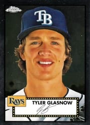 2021 Topps Chrome Platinum Anniversary Base Set Tyler Glasnow #322 card