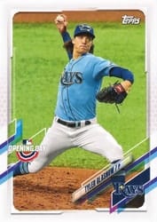 2021 Topps Opening Day Base Set Tyler Glasnow #90 card