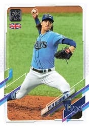 2021 Topps UK Edition Base Set Tyler Glasnow #212 card