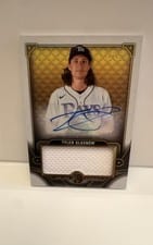 2022 Topps Triple Threads Autograph Single Jumbo Relics Tyler Glasnow #ASJR-TG card