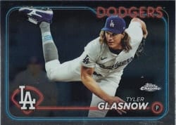 2024 Topps Chrome Base Set Tyler Glasnow #54 card