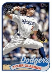 2024 Topps Update 1989 Topps Baseball 35th Anniversary Tyler Glasnow #89US-1 card