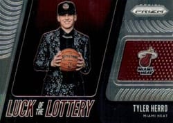 2019-20 Panini Prizm Luck of the Lottery Tyler Herro #13 card