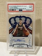 2019 Panini Crown Royale Rookie Autographs Tyler Herro Blue #CR-THR card