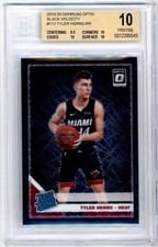 2019 Panini Donruss Optic Tyler Herro Black Velocity #172 card