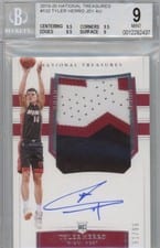 2019 Panini National Treasures Tyler Herro #132 card