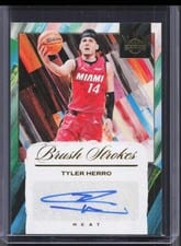 2024-25 Panini Court Kings Brush Strokes Autographs Tyler Herro #BR-TYL card