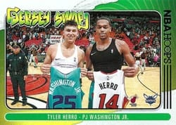 2020-21 Hoops Jersey Swap Tyler Herro / PJ Washington Jr #1 card