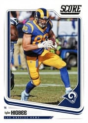 2018 Score Base Set Tyler Higbee #174 card
