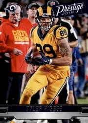 2019 Panini Prestige Base Set Tyler Higbee #118 card