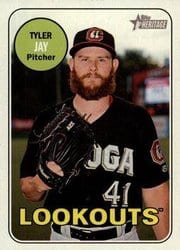 2018 Topps Heritage Minor League Base Set Tyler Jay #34 card