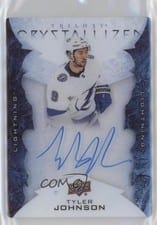 2020-21 Upper Deck Trilogy Crystallized Signatures Tyler Johnson #C-TJ card