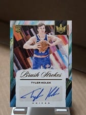 2024-25 Panini Court Kings Brush Strokes Autographs Tyler Kolek #BR-KOL card