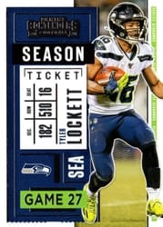 2020 Panini Contenders Base Set Tyler Lockett #21 card