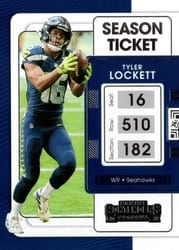 2021 Panini Contenders Base Set Tyler Lockett #87 card
