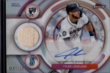 2025 Finest Rookie Autograph Relics Tyler Locklear #RAJR-TL card