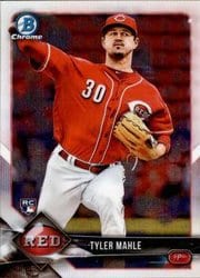 2018 Bowman Chrome Base Set Tyler Mahle #41 card