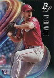 2018 Bowman Platinum Base Set Tyler Mahle #44 card