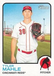 2022 Topps Heritage Base Set Tyler Mahle #2 card
