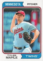2023 Topps Heritage Base Set Tyler Mahle #449 card