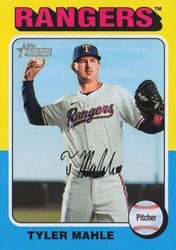 2024 Topps Heritage Base Set Tyler Mahle #527 card