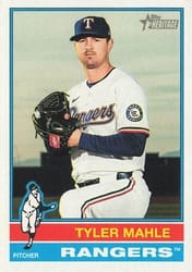 2025 Topps Heritage Base Set Tyler Mahle #613 card