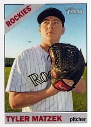 2015 Topps Heritage Base Set Tyler Matzek #342 card