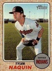 2017 Topps Heritage Base Set Tyler Naquin #586 card