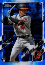2021 Topps Chrome Update Sapphire Edition Base Set Tyler Nevin #US42 card