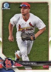 2018 Bowman Chrome Prospects Tyler O'Neill #BCP15 card