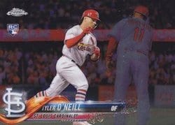 2018 Topps Chrome Update Base Set Tyler O'Neill #HMT8 card