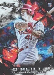 2018 Topps Fire Base Set Tyler O'Neill #128 card