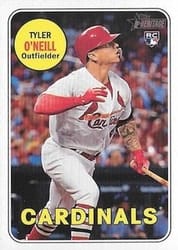 2018 Topps Heritage Base Set Tyler O'Neill #612b card