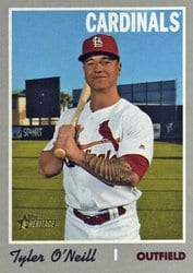 2019 Topps Heritage Base Set Tyler O'Neill #564 card