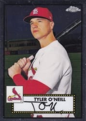 2021 Topps Chrome Platinum Anniversary Base Set Tyler O'Neill #589 card