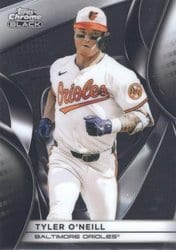 2025 Topps Chrome Black Base Set Tyler O'Neill #86 card