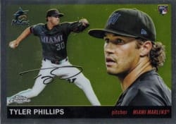 2025 Topps Chrome Platinum Base Set Tyler Phillips #350 card