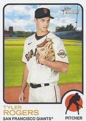 2022 Topps Heritage Base Set Tyler Rogers #433 card