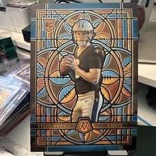 2025 Panini Mosaic Stained Glass Tyler Shough #18 card