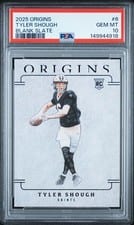 2025 Panini Origins Blank Slate Tyler Shough #6 card