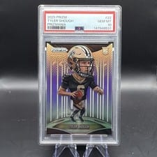 2025 Panini Prizm Prizmania Tyler Shough #22 card