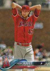 2018 Topps Update Base Set Tyler Skaggs #US127 card