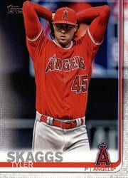 2019 Topps Base Set Tyler Skaggs #340 card