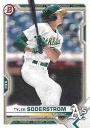2021 Bowman Prospects Tyler Soderstrom #BP-51 card