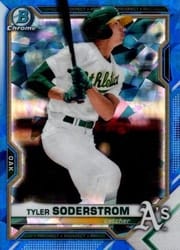 2021 Bowman Sapphire Edition Base Set Tyler Soderstrom #BCP-51 card