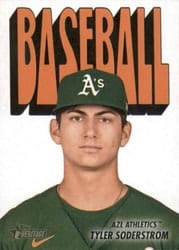 2021 Topps Heritage Minor League 1972 Topps Pack Cover Cards Tyler Soderstrom #72TPCC-6 card