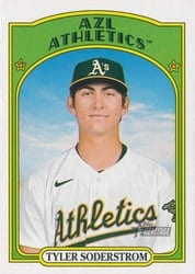 2021 Topps Heritage Minor League Base Set Tyler Soderstrom #215 card