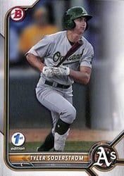 2022 Bowman 1st Edition Base Set Tyler Soderstrom #BPPF-41 card