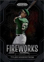 2023 Panini Prizm Fireworks Tyler Soderstrom #F10 card